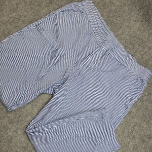 Gap Pants Womens XL Blue Striped Chino Drawstring Lounge Wear Preppy Weekend